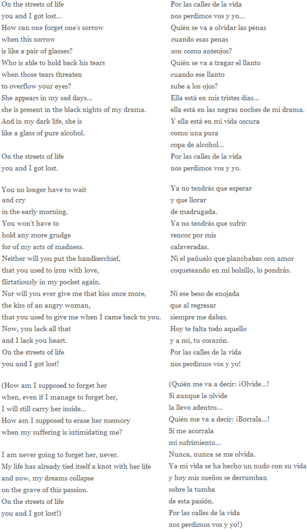 por las calles de la vida